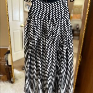 The Limited Blue and White Dotted Mini Dress